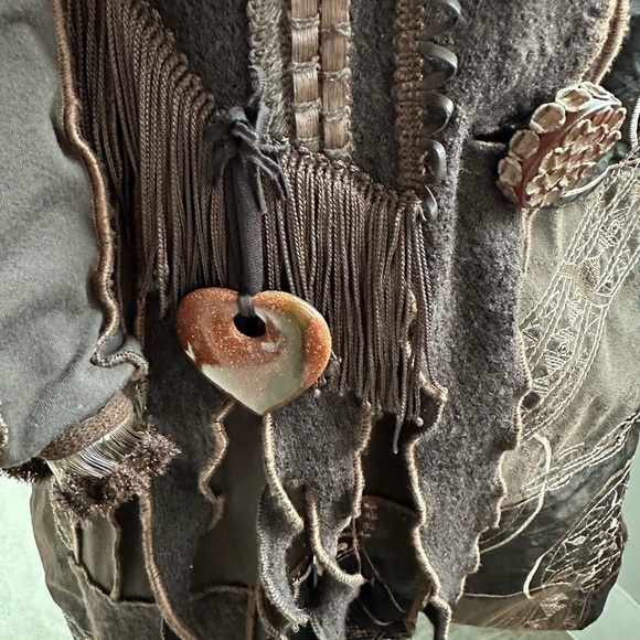 Custom made, Carrie Me Couture, Coat, Intricate Designs Throughout, Size S - Picture 8 of 12